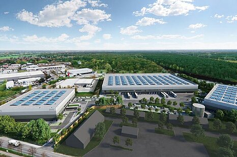 Logistikneubau direkt an der A111 Logistikneubau direkt an der A111