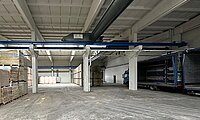 Geb&auml;ude 2 Innenansicht Kranbahn