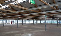 Innenansicht Sheddachhalle