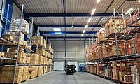 Innenansicht Hochregal Lager