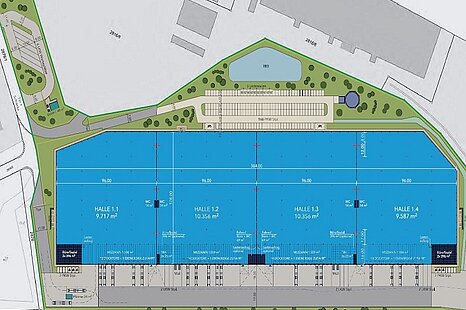 Neustadt bei Coburg, ca. 9.717 m&sup2; Lager-und Produktionshalle zu vermieten
